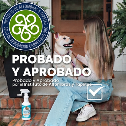 Eliminador de manchas y olores fuertes para mascotas con aroma a frescura peluda